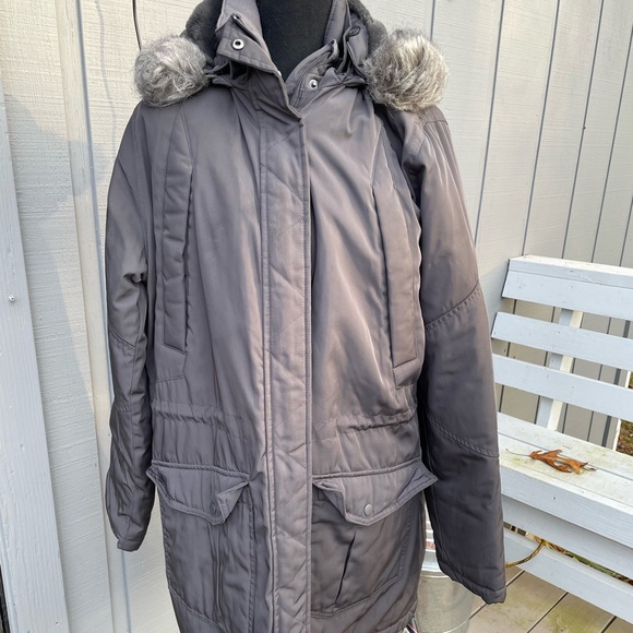 a new day Jackets & Blazers - Women’s Gray Hooded Winter Parka